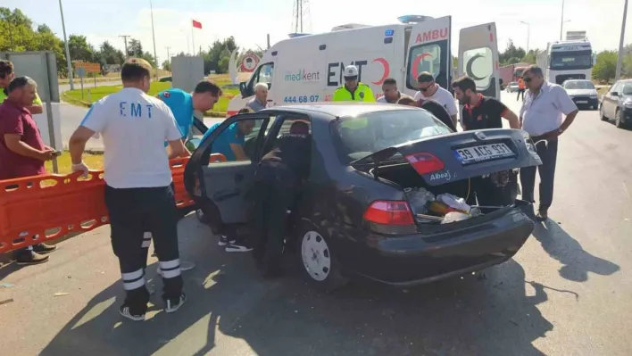 Kırklareli'nde otomobiller çarpıştı: 1 yaralı