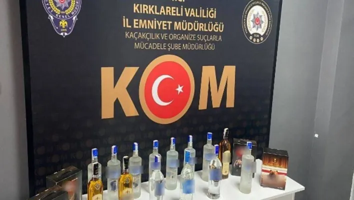 Kırklareli'nde sahte içki operasyonu: 2 gözaltı