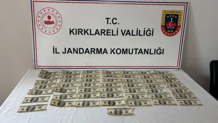 Kırklareli'nde sahte para operasyonu: 5 bin dolar ele geçirildi