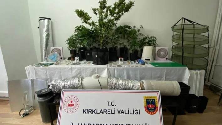 Kırklareli'nde uyuşturucu ürettiği iddia edilen şüpheli yakalandı