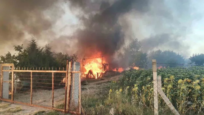 Kırklareli'nde yangın: Bağ evi kullanılmaz hale geldi