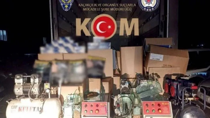 Kocaeli'de 205 bin 250 adet dolu ve boş makaron ele geçirildi