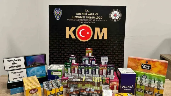 Kocaeli'de 3 iş yerine operasyon: 26 bin sahte bandrollü boş ve dolu makaron ele geçirildi