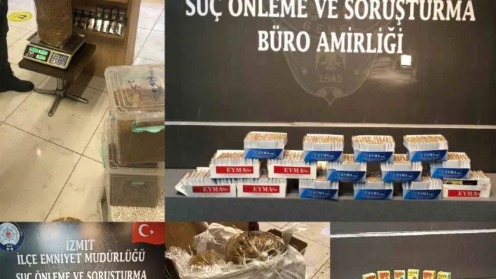 Kocaeli'de 4 işletmede 7 bin 240 bandrolsüz dolu makaron ele geçirildi