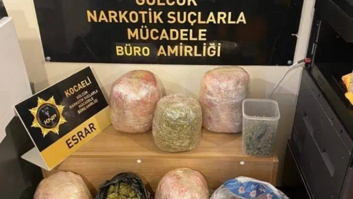 Kocaeli'de 7 kilo uyuşturucu ele geçirildi