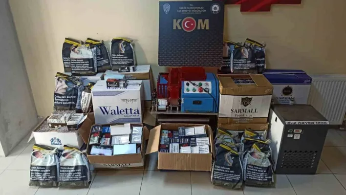 Kocaeli'de 72 bin 77 dolu ve boş makaron ele geçirildi