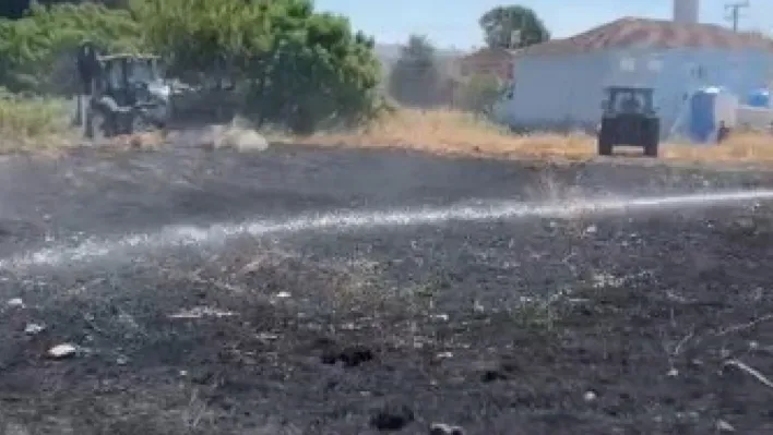 Kocaeli'de tarım arazisinde yangın çıktı