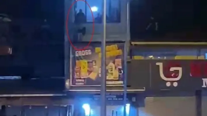 Komşusunu önce darp etti daha sonra pencereden attı