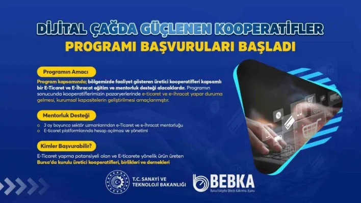 Kooperatifler, BEBKA'nın e-ticaret programıyla büyüyecek