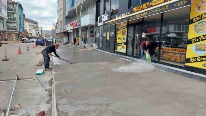 Körfez'de üstyapı çalışmaları sürüyor