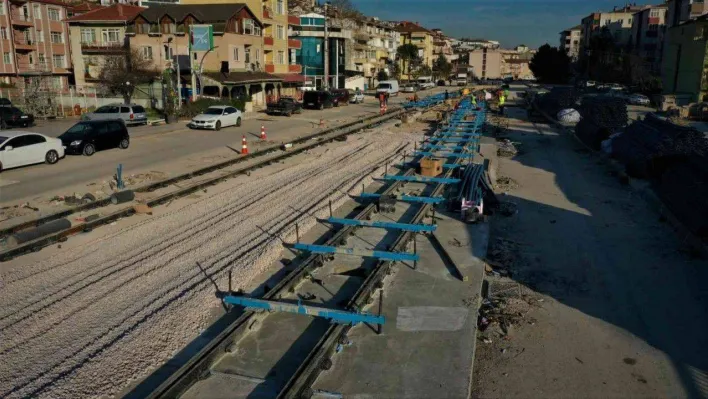 Kuruçeşme tramvayındaki kirişler tamamlandı, sıra raylara geldi