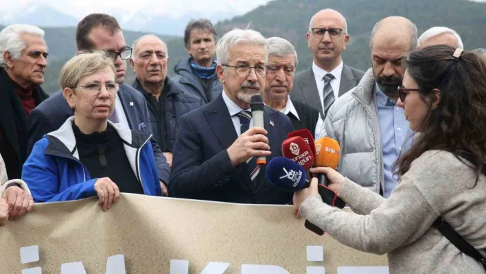 Kuruyan Nilüfer Barajı'nda su krizine karşı çağrıda bulundular