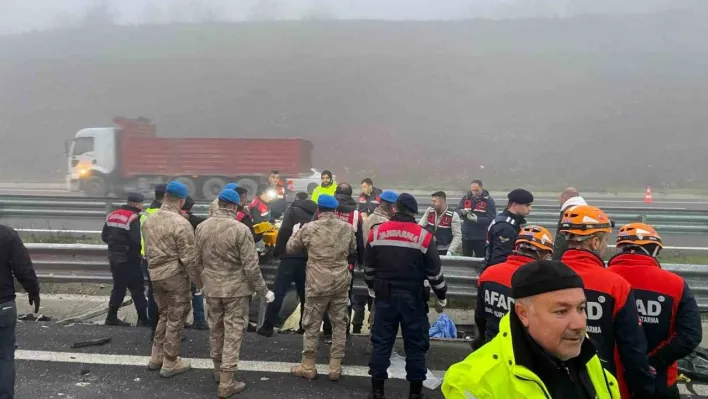 Kuzey Marmara Otoyolu'nda feci kaza: 11 ölü, 57 yaralı