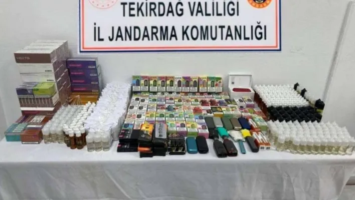 Malkara'da 120 bin lira değerinde elektronik sigaralar ele geçirildi