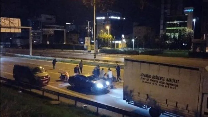 Maltepe'de motosiklet kazası: 1 yaralı