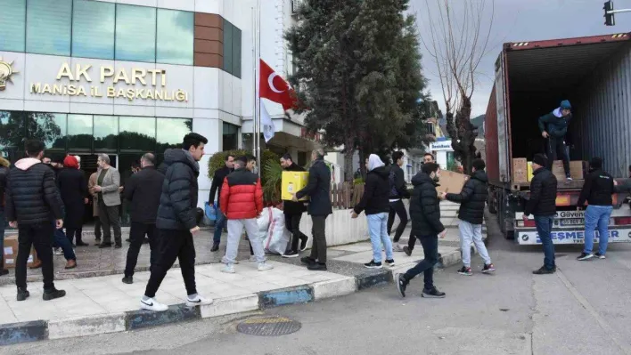 Manisa AK Parti depremzedeler için seferber oldu