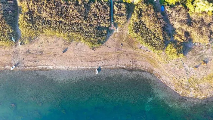 Manzarasıyla büyüleyen Sapanca'da su seviyesi yüzde 28