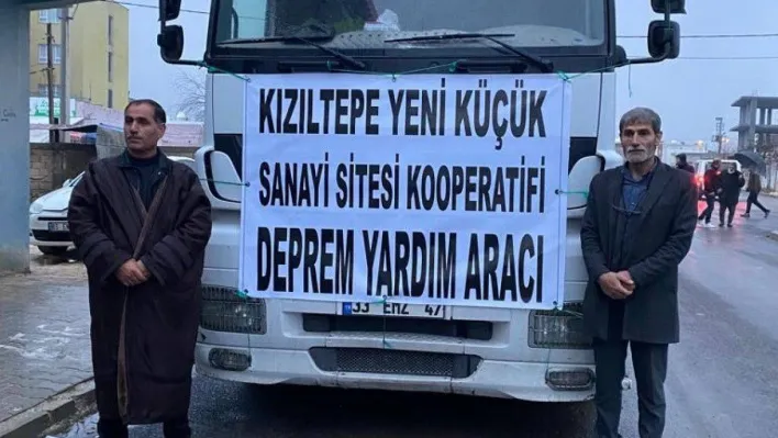 Mardinli esnaflar deprem bölgesine tırla yardım gönderdi