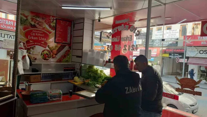 Market, büfe, çiğ köfte ve fast food satış alanlarında denetim yapıldı