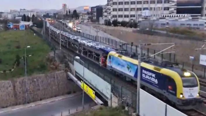 Marmaray hattında araçların yolculuğu görüntülendi