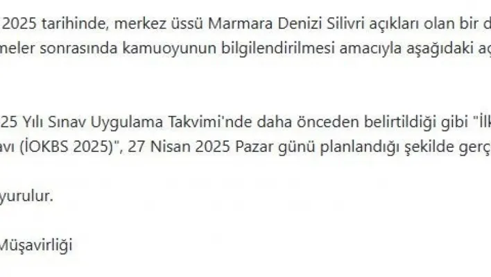 MEB açıkladı: İOKBS 2025 planlanan tarihte gerçekleşecek