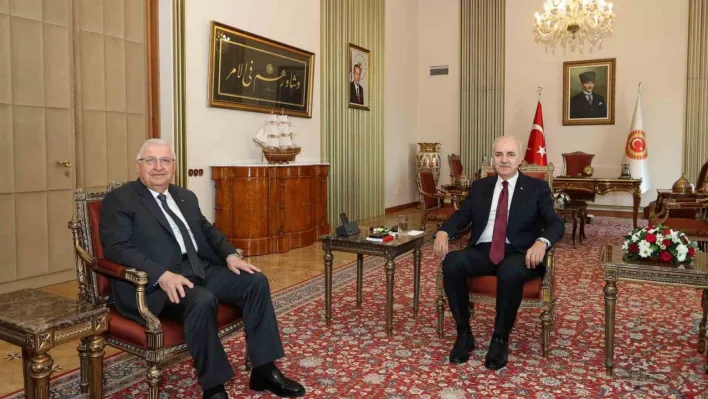 Meclis Başkanı Kurtulmuş, Bakan Güler ve TSK komuta akademisi ile görüştü