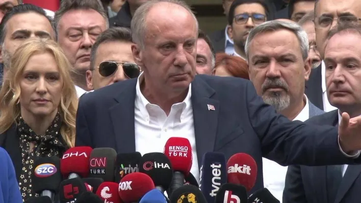 Memleket Partisi Genel Başkanı Muharrem İnce, Cumhurbaşkanlığı adaylığından çekildiğini açıkladı.