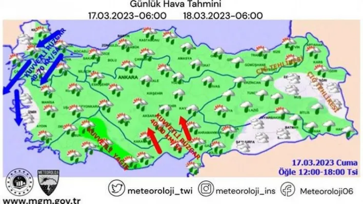 Meteoroloji'den uyarı: Kuvvetli yağış, sel baskını ve fırtına bekleniyor