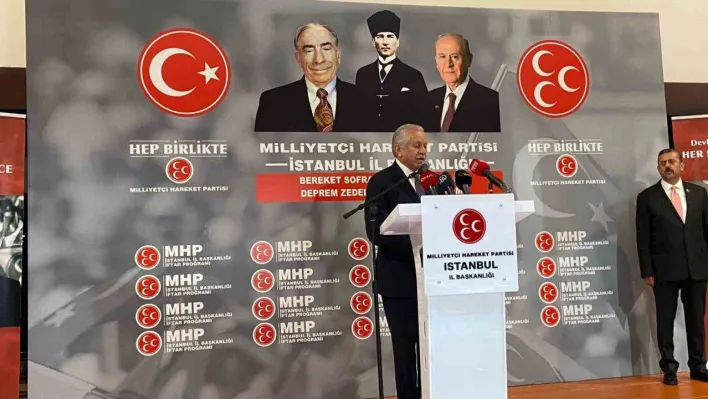 MHP, İstanbul'da depremzedeler için iftar programı düzenledi