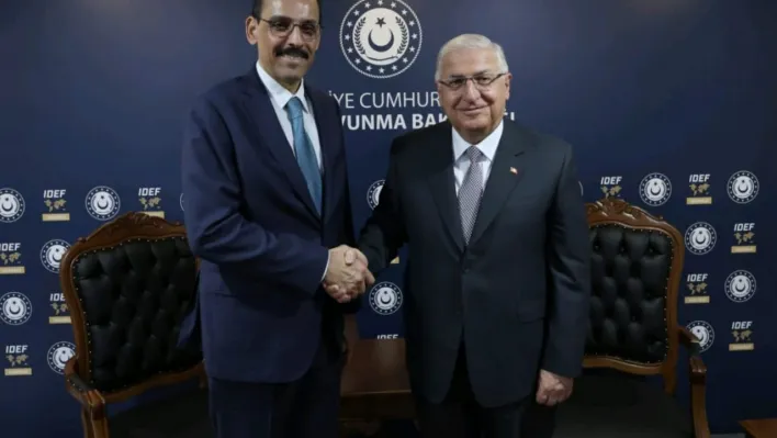 Milli Savunma Bakanı Yaşar Güler ile Milli İstihbarat Teşkilatı Başkanı İbrahim Kalın görüştü