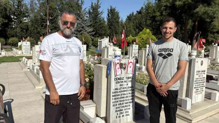 Milli yüzücü Doğukan Ulaç, şampiyonluğunu Şehit Pilot Yüzbaşı Cengiz Topel'e adadı