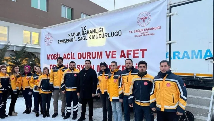 Mobil SAKOM afet bölgesi için Eskişehir'den hareket etti