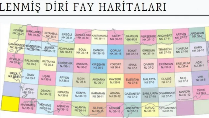 MTA yenilenmiş diri fay haritalarını yayınladı