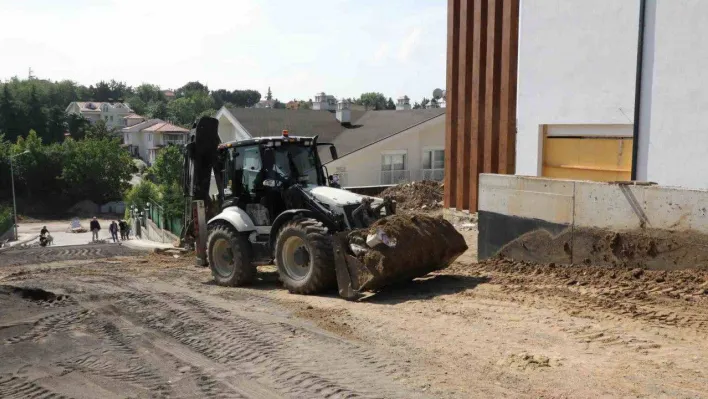 Mudanya Belediyesi'nden parke çalışması