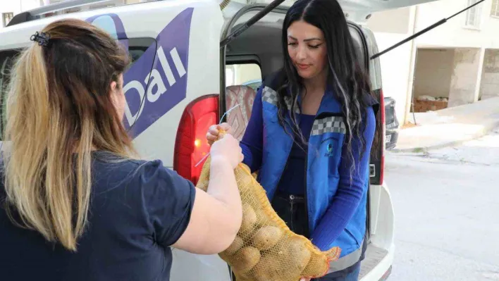 Mudanya Belediyesi'nden vatandaşın sofrasına 30 ton patates