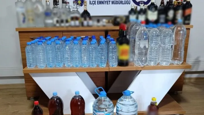 Mudanya'da sahte içki operasyonu: 105 litre sahte alkol ele geçirildi