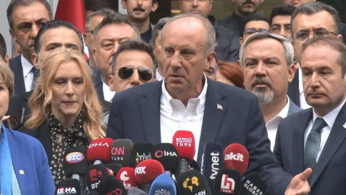 Muharrem İnce cumhurbaşkanı adaylığından çekildiğini açıkladı