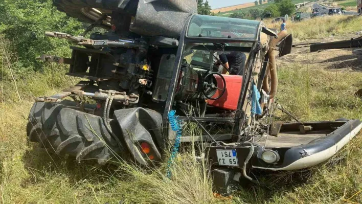 Muratlı'da devrilen traktörün altında kalan sürücü hastanede öldü