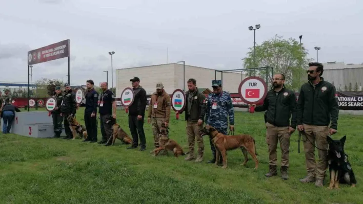 Narkotik Dedektör Köpekler Yarışması'nda Türkiye'yi temsil eden 'Nobel' birinci oldu