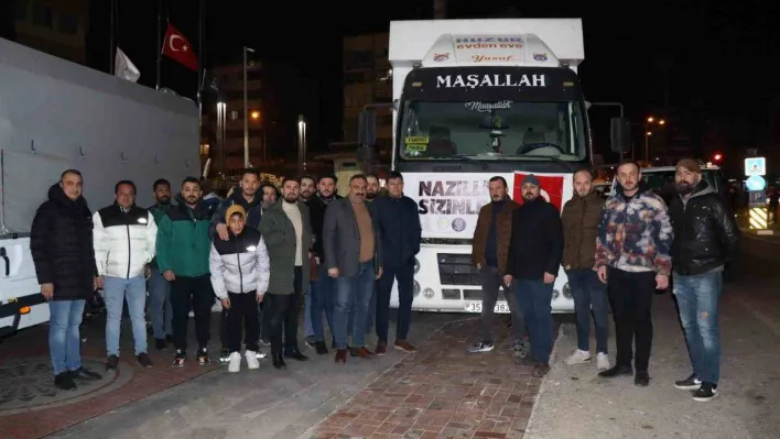 Nazilli'den 117'nci yardım aracı deprem bölgesine gönderildi