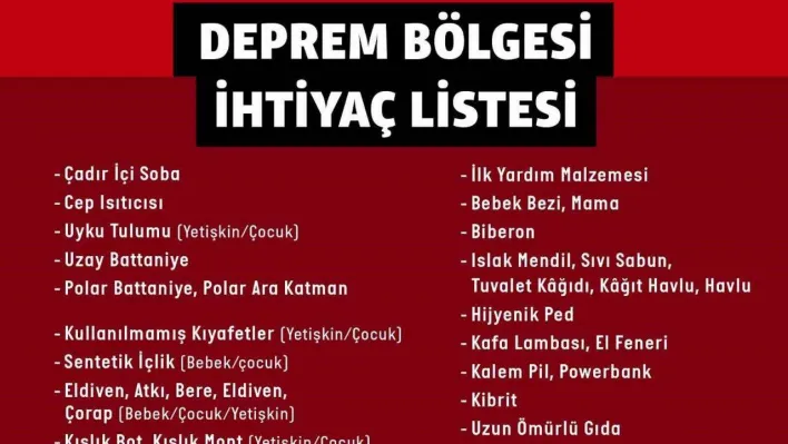 Nilüfer Belediyesi deprem bölgesi için yardım kampanyası başlattı