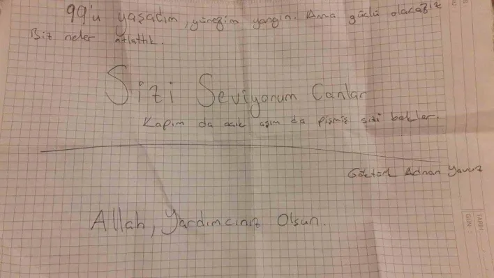 Öğrencilerin notları duygulandırdı