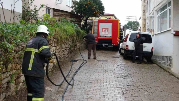 Ordu'da baca yangını ekipleri harekete geçirdi