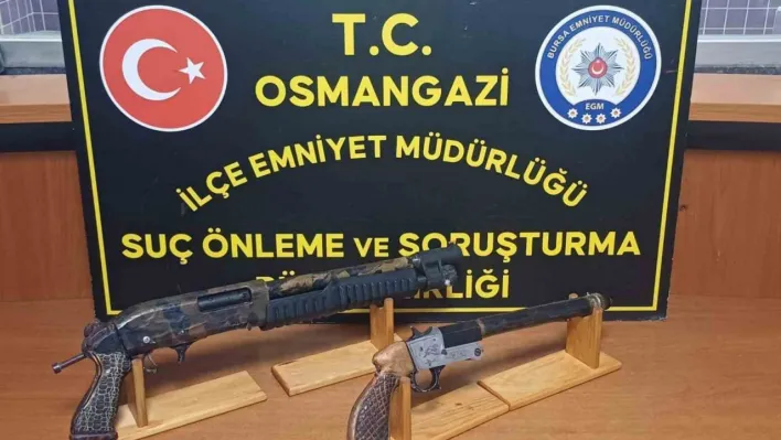 Osmangazi'de ruhsatsız silah operasyonu: 3 gözaltı