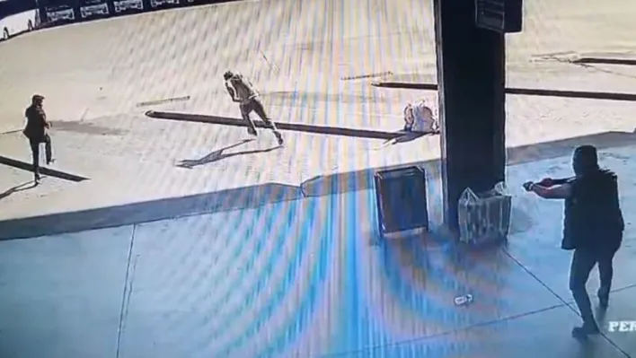 Otogarda yaşanan dehşet kamerada