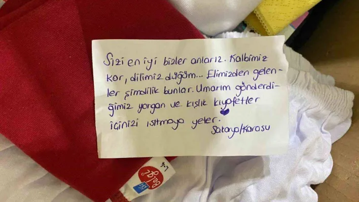 Oyuncak itfaiyesini yolladı, yazdığı not yürekleri parçaladı