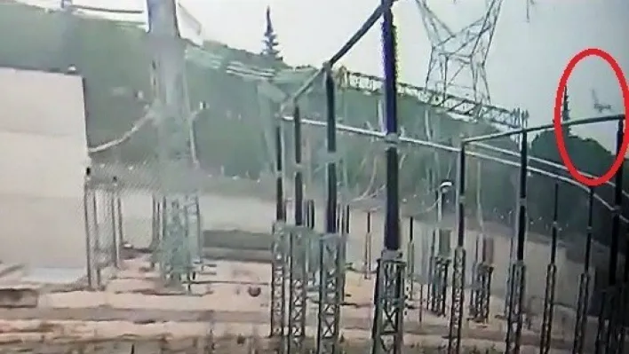 (Özel) Bursa'daki uçak kazası kamerada...Gökyüzünde 380 bin voltla gelen ölüm