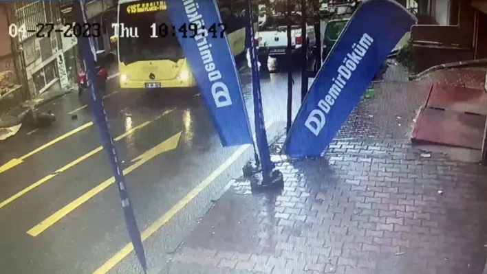 (Özel) Kağıthane'de forklift kazası kamerada