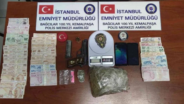 Polis arama yapmak isteyince silah çeken şüpheliden uyuşturucu çıktı