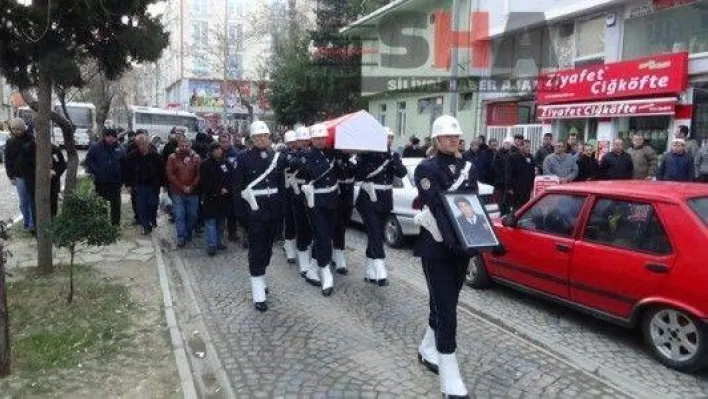 Polis memuru son yolculuğuna uğurlandı